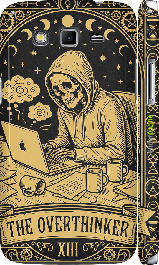 3D пластиковый матовый чехол The Overthinker для Samsung Galaxy Grand 2 G7102 - 6774m-41 изображение 