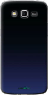 Силиконовый чехол Градиент в тёмно - синем стиле для Samsung Galaxy Grand 2 G7102 - 6542u-41 изображение 