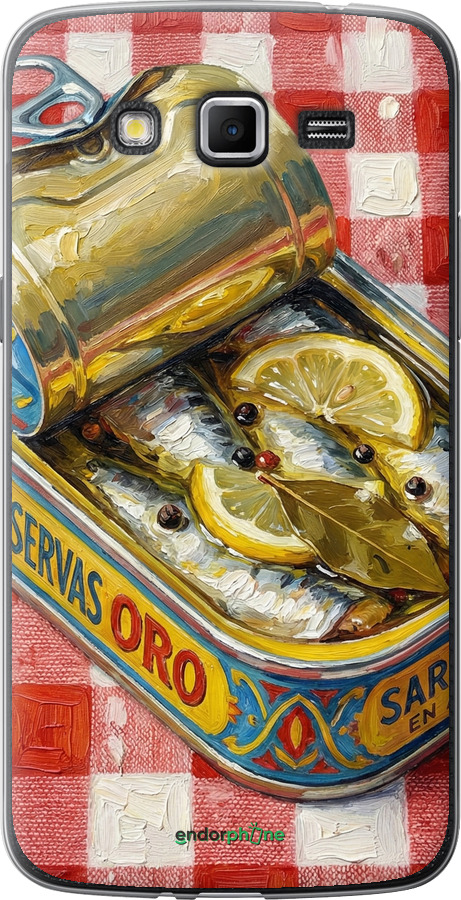 Силиконовый чехол Vintage Sardine Tin Phone для Samsung Galaxy Grand 2 G7102 - 6772u-41 изображение 