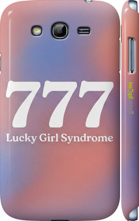 3D пластиковый матовый чехол 'Aesthetic Aura Gradient 777 Lucky Energy' для Samsung Galaxy Grand Neo I9060 изображение 5