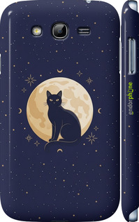 3D пластиковый матовый чехол 'Cute Cat Celestial/Witchy' для Samsung Galaxy Grand I9082 изображение 5