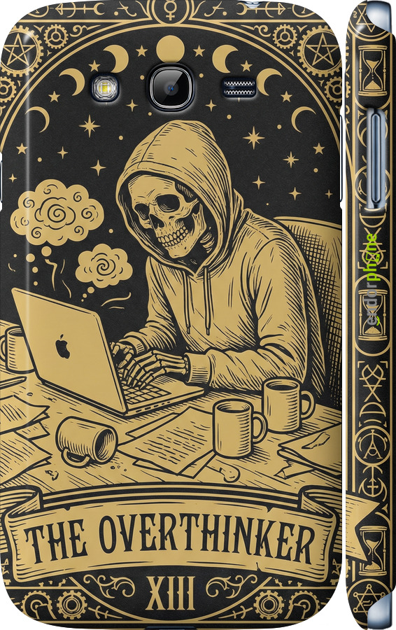 3D пластиковый матовый чехол The Overthinker для Samsung Galaxy Grand I9082 - 6774m-66 изображение 