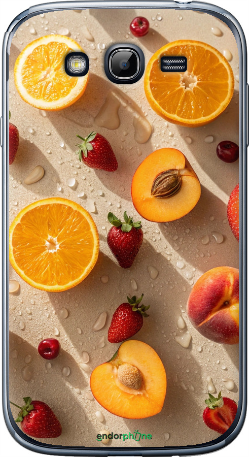 Силиконовый чехол Фрукты 3 для Samsung Galaxy Grand I9082 - 6703u-66 изображение 