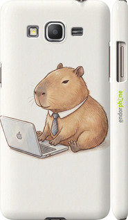 3D пластиковий глянцевий чохол 'Funny Capybara CEO Working' для Samsung Galaxy Grand Prime VE G531H зображення 1