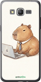 2D пластиковый чехол 'Funny Capybara CEO Working' для Samsung Galaxy Grand Prime G530H изображение 4