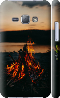 3D пластиковый глянцевый чехол Огонь для Samsung Galaxy J1 (2016) Duos J120H - 6021c-262 изображение 