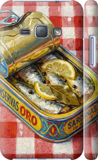 3D пластиковый глянцевый чехол Vintage Sardine Tin Phone для Samsung Galaxy J1 (2016) Duos J120H - 6772c-262 изображение 