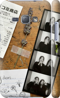 3D пластиковый матовый чехол Aesthetic Scrapbook Collage для Samsung Galaxy J1 (2016) Duos J120H - 6773m-262 изображение 