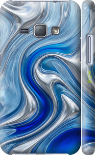 3D пластиковый глянцевый чехол Liquid Chrome для Samsung Galaxy J1 (2016) Duos J120H - 6781c-262 изображение 