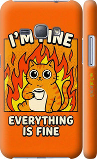 3D пластиковый глянцевый чехол 'Funny Cat' для Samsung Galaxy J1 (2016) Duos J120H изображение 5