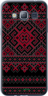 2D пластиковый чехол Вышиванка 52 для Samsung Galaxy J1 (2016) Duos J120H - 1763t-262 изображение 