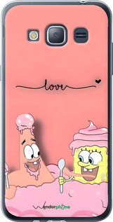 2D пластиковый чехол Спанч Боб для Samsung Galaxy J1 (2016) Duos J120H - 6282t-262 изображение 
