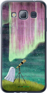 2D пластиковый чехол Привидение и звезды для Samsung Galaxy J1 (2016) Duos J120H - 6443t-262 изображение 