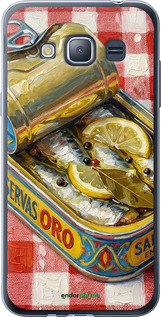 2D пластиковый чехол Vintage Sardine Tin Phone для Samsung Galaxy J1 (2016) Duos J120H - 6772t-262 изображение 