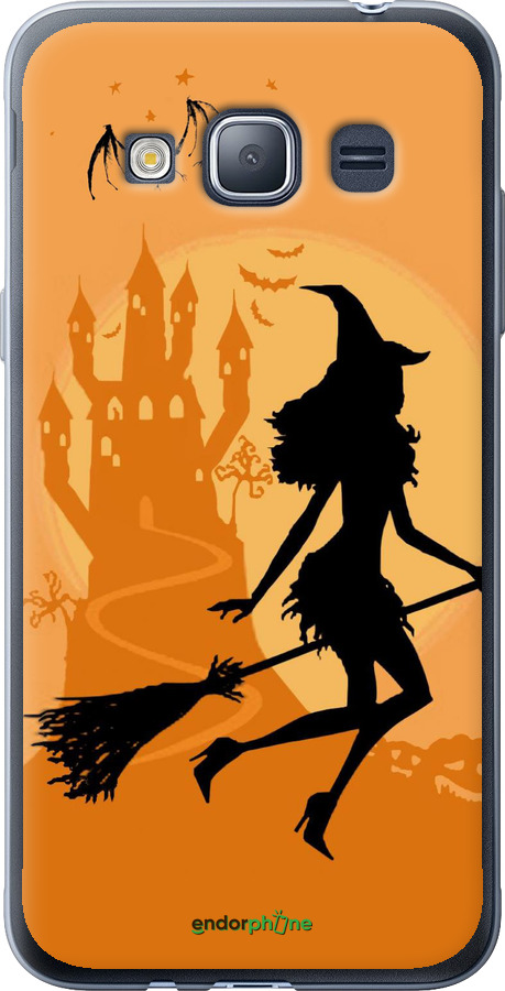 2D пластиковый чехол Ведьма на метле для Samsung Galaxy J1 (2016) Duos J120H - 1184t-262 изображение 