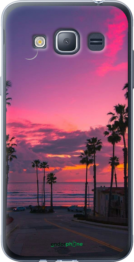 2D пластиковый чехол Пальмы для Samsung Galaxy J1 (2016) Duos J120H - 5873t-262 изображение 