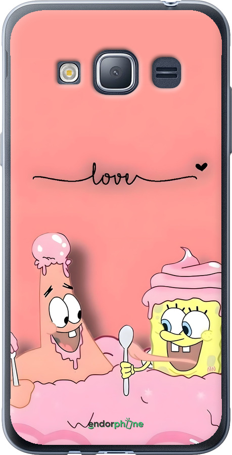 2D пластиковый чехол Спанч Боб для Samsung Galaxy J1 (2016) Duos J120H - 6282t-262 изображение 