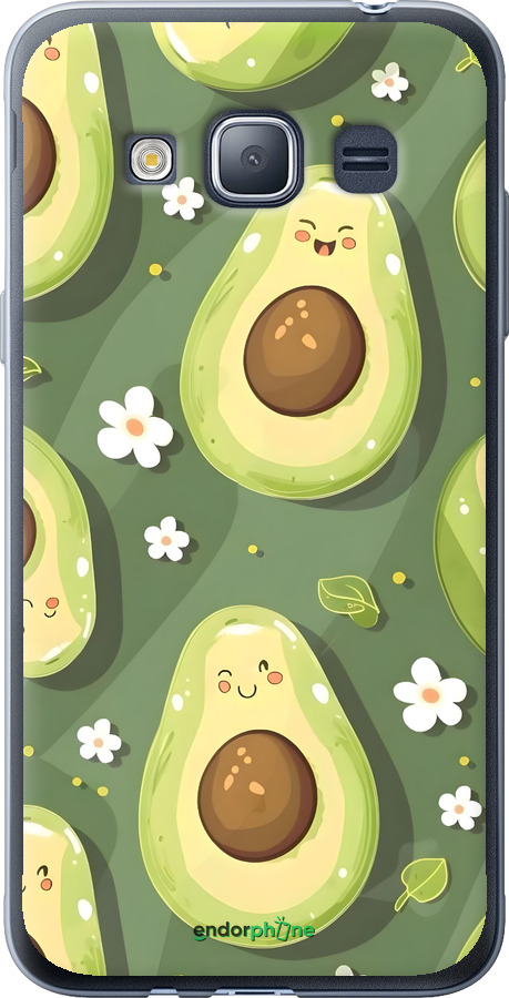 2D пластиковый чехол Авокадо для Samsung Galaxy J1 (2016) Duos J120H - 6380t-262 изображение 