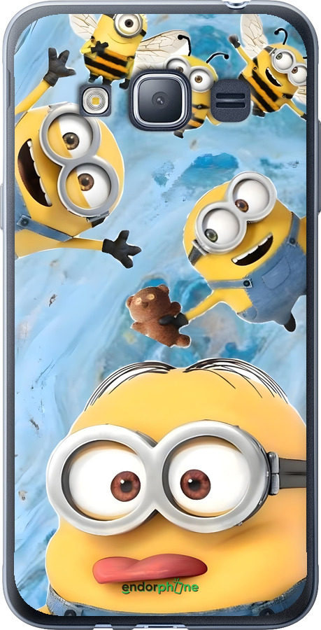 2D пластиковый чехол Миньоны для Samsung Galaxy J1 (2016) Duos J120H - 6386t-262 изображение 