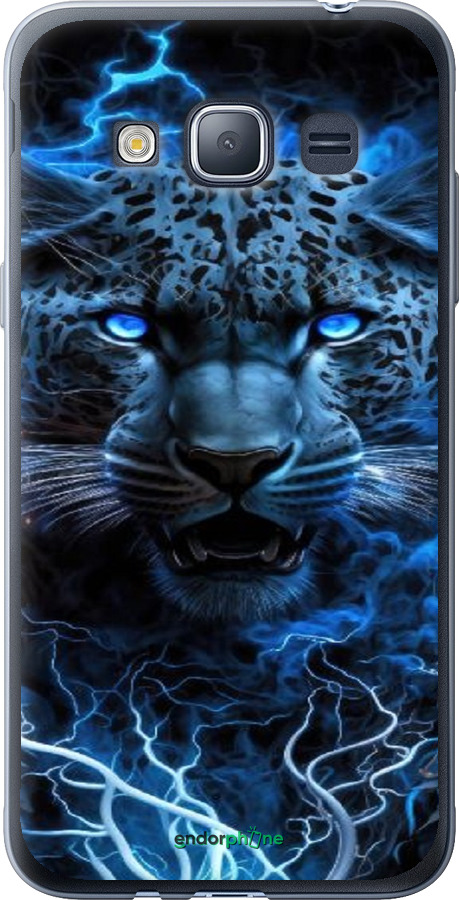 2D пластиковый чехол Ледяной леопард для Samsung Galaxy J1 (2016) Duos J120H - 6460t-262 изображение 