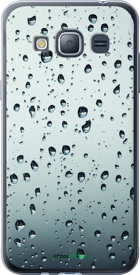 2D пластиковый чехол Стекло в каплях для Samsung Galaxy J1 (2016) Duos J120H - 848t-262 изображение 