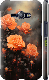 3D пластиковый матовый чехол Оранжевые розы для Samsung Galaxy J1 Ace J110H - 5944m-215 изображение 