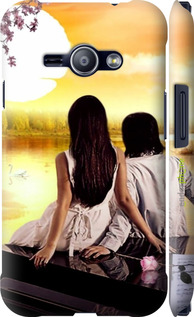 3D пластиковий матовий чехол Sunset для Samsung Galaxy J1 Ace J110H - 6607m-215 изображение 