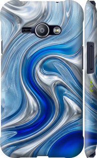 3D пластиковий матовий чехол Liquid Chrome для Samsung Galaxy J1 Ace J110H - 6781m-215 изображение 