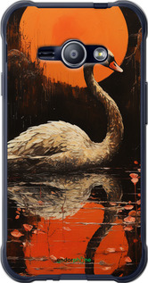 2D пластиковий чехол Лебідь для Samsung Galaxy J1 Ace J110H - 5964t-215 изображение 