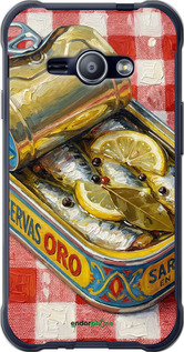 2D пластиковий чехол Vintage Sardine Tin Phone для Samsung Galaxy J1 Ace J110H - 6772t-215 изображение 