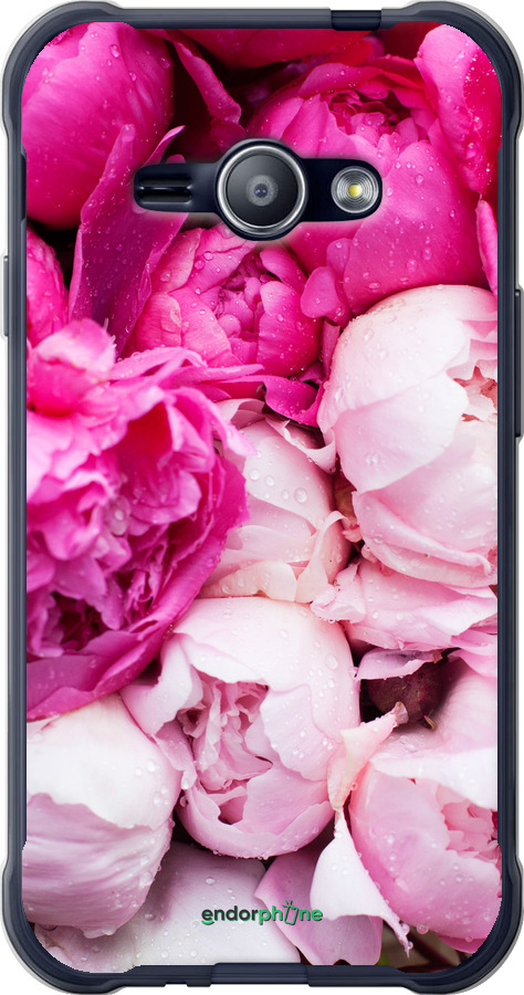 

Plástico 2D Capa "Peónias cor-de-rosa" para Samsung Galaxy J1 Ace J110H