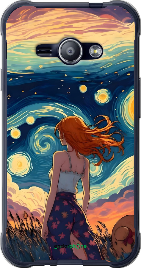 2D пластиковий чехол Дівчина Арт для Samsung Galaxy J1 Ace J110H - 6325t-215 изображение 