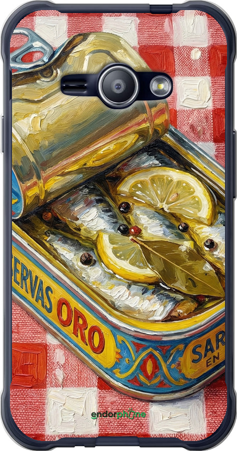 2D пластиковий чехол Vintage Sardine Tin Phone для Samsung Galaxy J1 Ace J110H - 6772t-215 изображение 