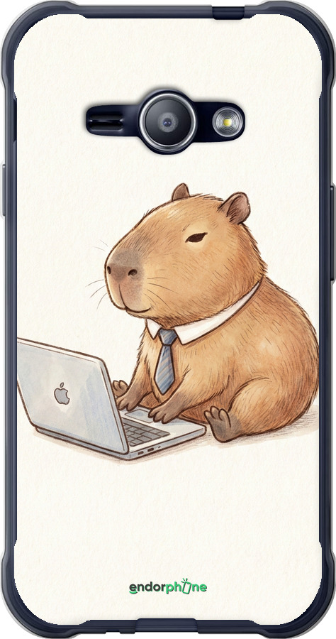 2D пластиковый чехол Funny Capybara CEO Working для Samsung Galaxy J1 Ace J110H - 6777t-215 изображение 