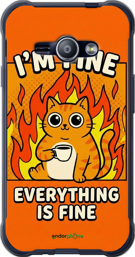 2D пластиковый чехол Funny Cat для Samsung Galaxy J1 Ace J110H - 6786t-215 изображение 