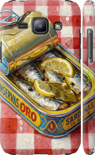 3D пластиковый матовый чехол Vintage Sardine Tin Phone для Samsung Galaxy J1 J100H - 6772m-104 изображение 