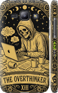 3D пластиковый матовый чехол The Overthinker для Samsung Galaxy J1 J100H - 6774m-104 изображение 