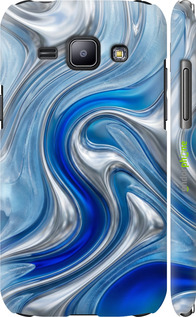 3D пластиковый матовый чехол Liquid Chrome для Samsung Galaxy J1 J100H - 6781m-104 изображение 