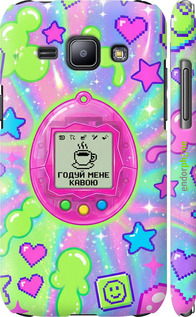 3D пластиковый матовый чехол 'Y2K Aesthetic Retro Pet: Годуй мене кавою' для Samsung Galaxy J1 J100H изображение 3