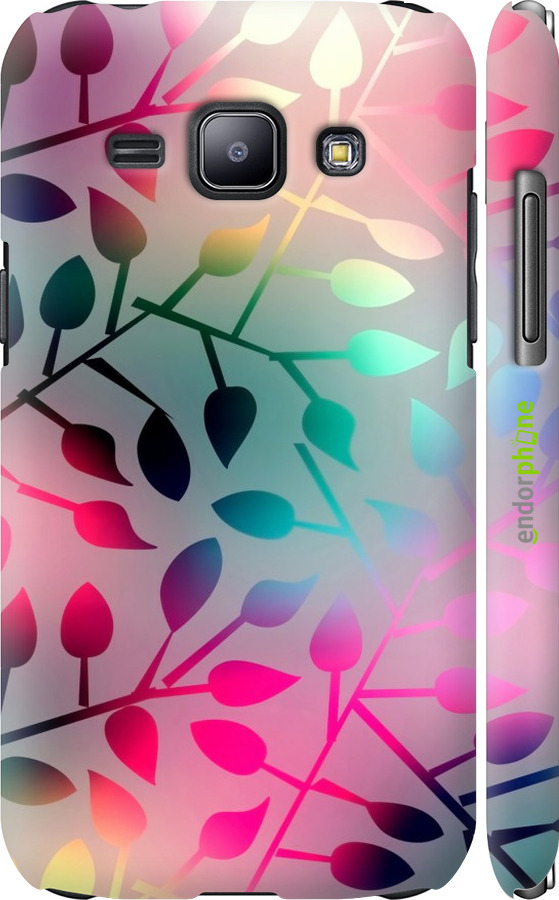 

3D пластиковий матовий чохол "Листя" для Samsung Galaxy J1 J100H