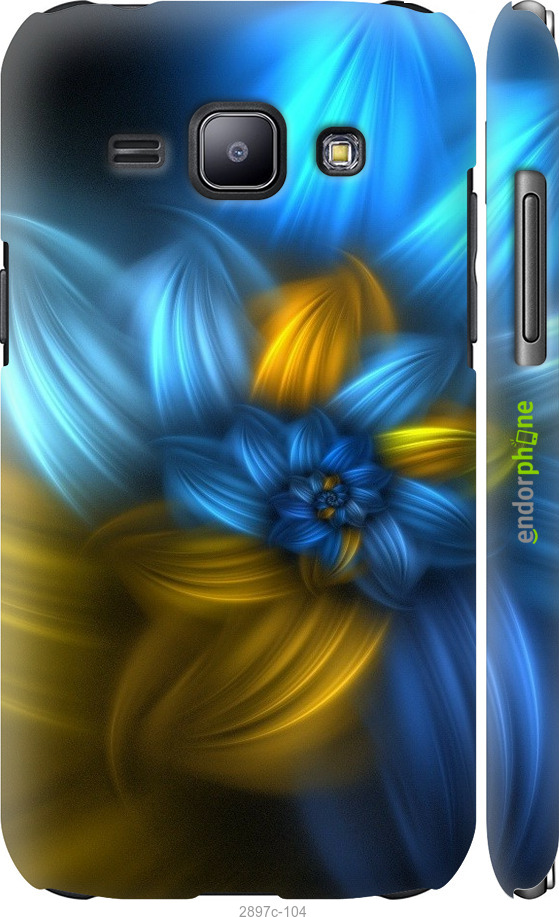

3D пластиковий матовий чохол "Візерунок 46" для Samsung Galaxy J1 J100H, Синій