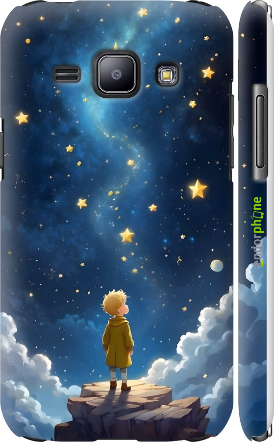3D пластиковый матовый чехол Маленький принц для Samsung Galaxy J1 J100H - 6326m-104 изображение 