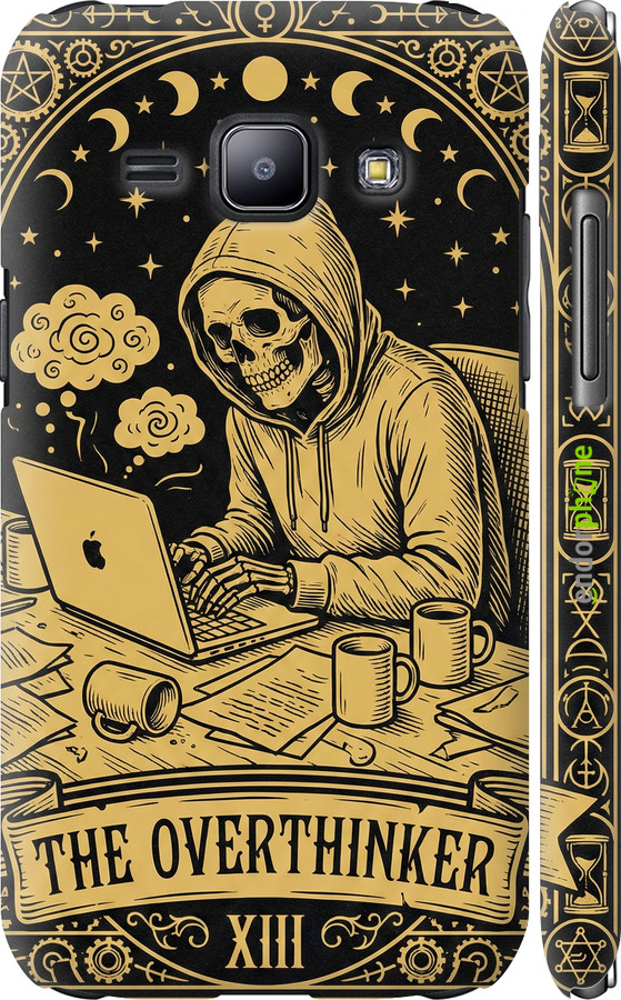 3D пластиковый матовый чехол The Overthinker для Samsung Galaxy J1 J100H - 6774m-104 изображение 