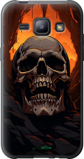 2D пластиковый чехол Череп в пещере для Samsung Galaxy J1 J100H - 5959t-104 изображение 
