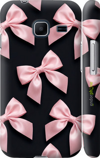 3D пластиковий матовий чехол Coquette Ribbons Dark Coquette для Samsung Galaxy J1 Mini J105H - 6767m-258 изображение 