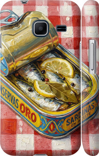 3D пластиковый матовый чехол Vintage Sardine Tin Phone для Samsung Galaxy J1 Mini J105H - 6772m-258 изображение 