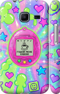 3D пластиковый матовый чехол Y2K Aesthetic Retro Pet: Годуй мене кавою для Samsung Galaxy J1 Mini J105H - 6784m-258 изображение 