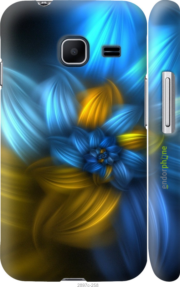 

3D пластиковий матовий чохол "Візерунок 46" для Samsung Galaxy J1 Mini J105H, Синій