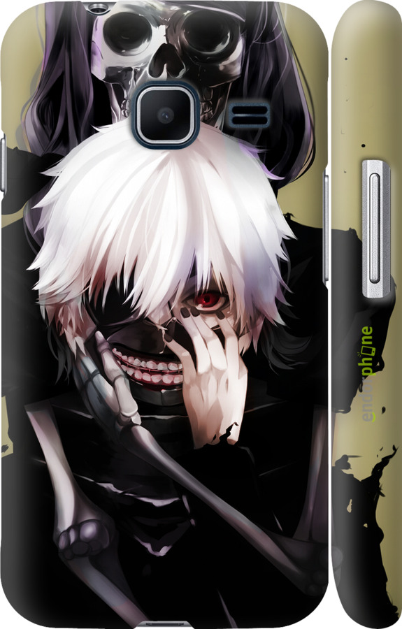 

3D пластиковий матовий чохол "Токійський Гуль" для Samsung Galaxy J1 Mini J105H, Чорний