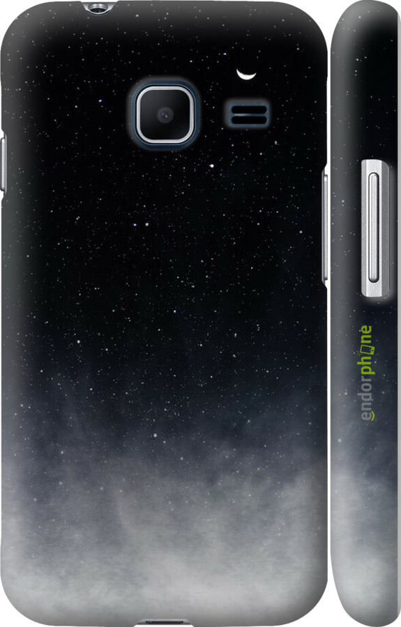 3D пластиковый матовый чехол Сині хмари, Синій місяць для Samsung Galaxy J1 Mini J105H - 6396m-258 изображение 